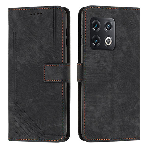 Custodia Portafoglio In Pelle Cover con Supporto Y07X per OnePlus 10 Pro 5G Nero