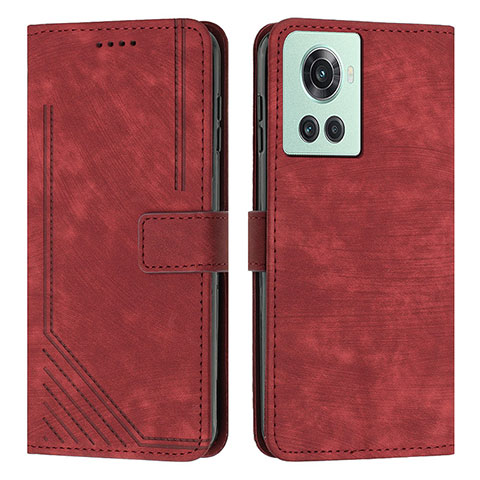 Custodia Portafoglio In Pelle Cover con Supporto Y07X per OnePlus Ace 5G Rosso