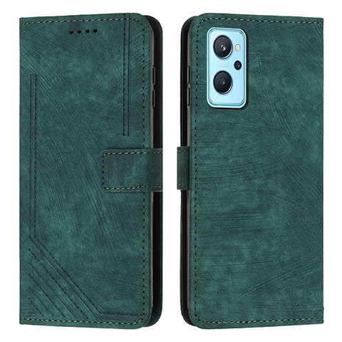 Custodia Portafoglio In Pelle Cover con Supporto Y07X per Realme 10T 5G Verde