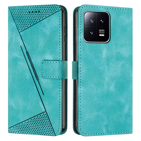 Custodia Portafoglio In Pelle Cover con Supporto Y07X per Xiaomi Mi 13 5G Verde