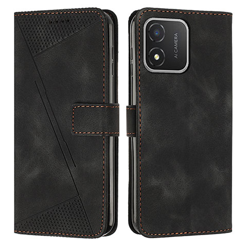 Custodia Portafoglio In Pelle Cover con Supporto Y08X per Huawei Honor X5 Nero