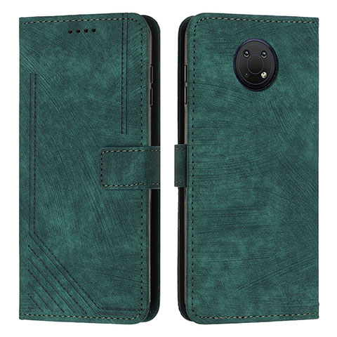 Custodia Portafoglio In Pelle Cover con Supporto Y08X per Nokia G30 Verde