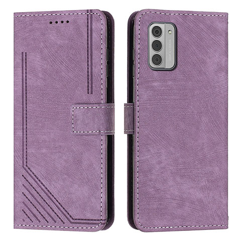 Custodia Portafoglio In Pelle Cover con Supporto Y08X per Nokia G310 5G Viola