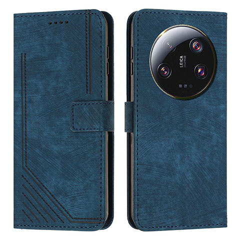 Custodia Portafoglio In Pelle Cover con Supporto Y08X per Xiaomi Mi 13 Ultra 5G Blu