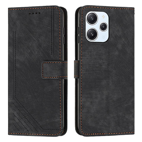 Custodia Portafoglio In Pelle Cover con Supporto Y08X per Xiaomi Redmi 12 4G Nero