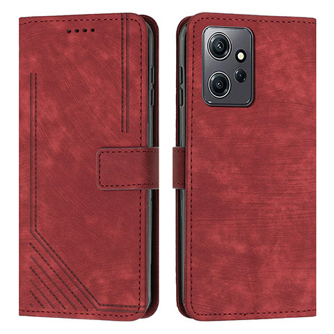 Custodia Portafoglio In Pelle Cover con Supporto Y08X per Xiaomi Redmi Note 12 4G Rosso