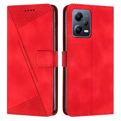 Custodia Portafoglio In Pelle Cover con Supporto Y08X per Xiaomi Redmi Note 12 Explorer Rosso