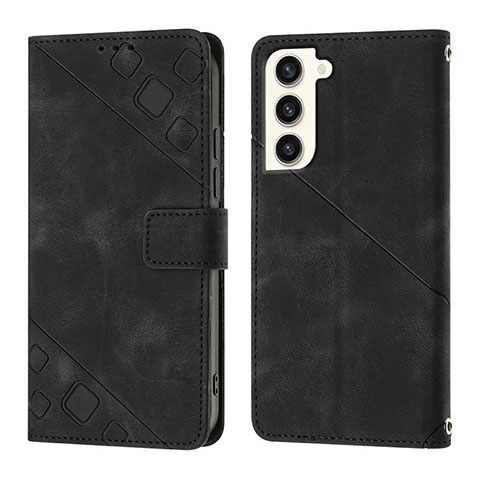 Custodia Portafoglio In Pelle Cover con Supporto YB1 per Samsung Galaxy S22 5G Nero