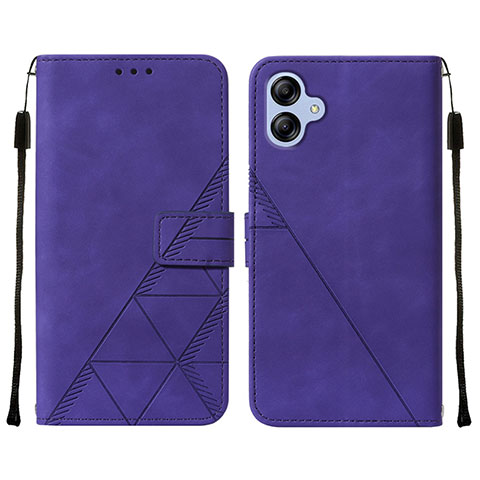 Custodia Portafoglio In Pelle Cover con Supporto YB3 per Samsung Galaxy A04E Viola