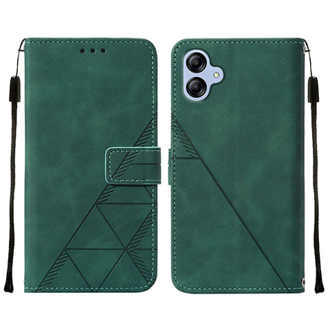 Custodia Portafoglio In Pelle Cover con Supporto YB3 per Samsung Galaxy F04 Verde