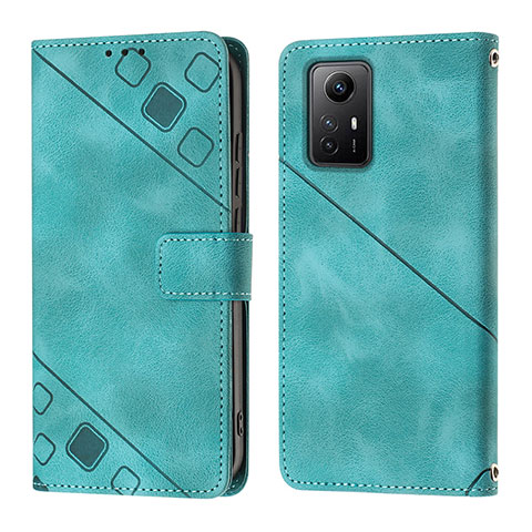 Custodia Portafoglio In Pelle Cover con Supporto YB3 per Xiaomi Redmi Note 12S Verde