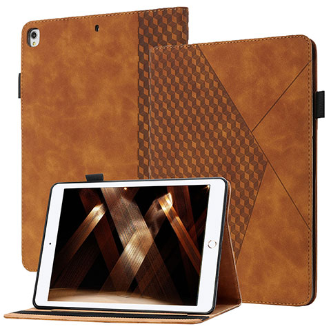 Custodia Portafoglio In Pelle Cover con Supporto YX1 per Apple iPad 10.2 (2019) Marrone