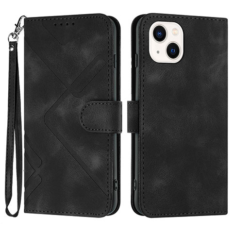 Custodia Portafoglio In Pelle Cover con Supporto YX1 per Apple iPhone 14 Plus Nero