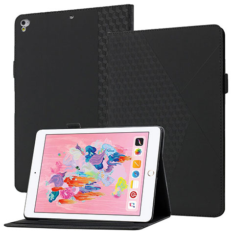 Custodia Portafoglio In Pelle Cover con Supporto YX1 per Apple New iPad 9.7 (2017) Nero