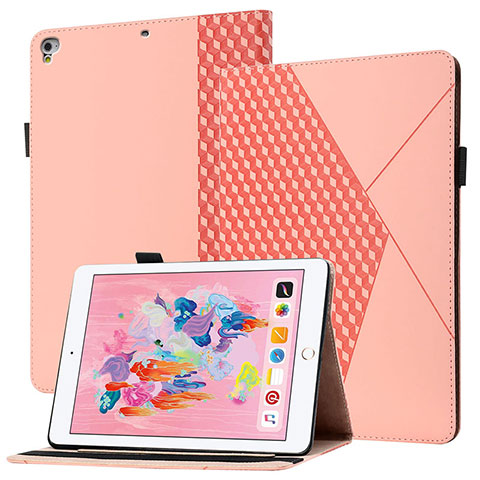 Custodia Portafoglio In Pelle Cover con Supporto YX1 per Apple New iPad 9.7 (2018) Oro Rosa