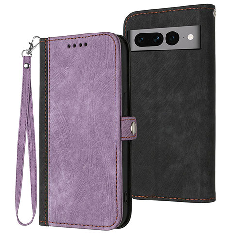 Custodia Portafoglio In Pelle Cover con Supporto YX1 per Google Pixel 7 Pro 5G Viola