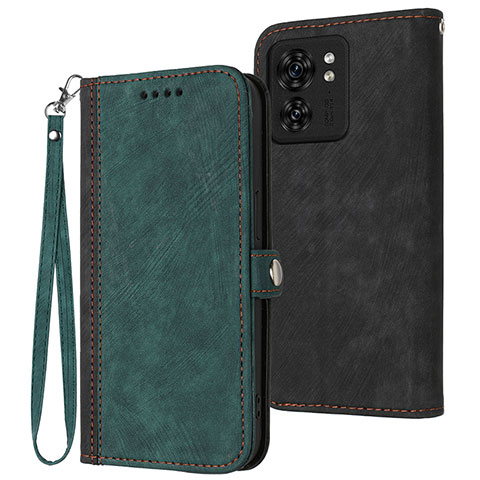 Custodia Portafoglio In Pelle Cover con Supporto YX1 per Motorola Moto Edge (2023) 5G Verde