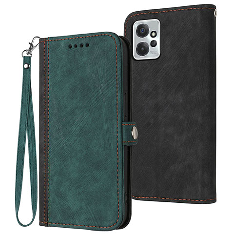 Custodia Portafoglio In Pelle Cover con Supporto YX1 per Motorola Moto G Power 5G (2023) Verde