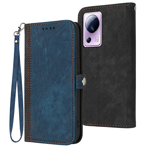 Custodia Portafoglio In Pelle Cover con Supporto YX1 per Xiaomi Mi 13 Lite 5G Blu