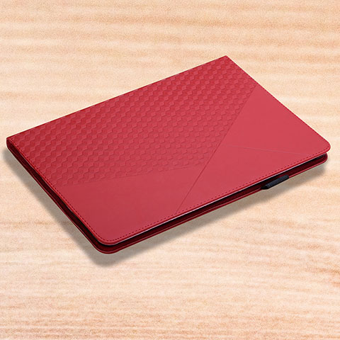 Custodia Portafoglio In Pelle Cover con Supporto YX2 per Apple iPad 10.2 (2021) Rosso