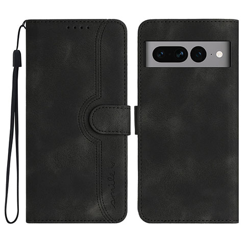 Custodia Portafoglio In Pelle Cover con Supporto YX2 per Google Pixel 7 Pro 5G Nero