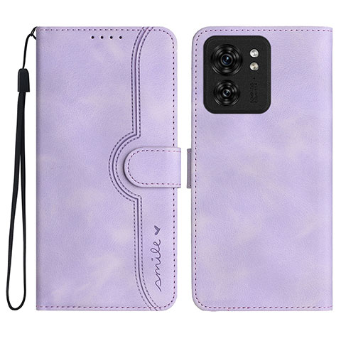 Custodia Portafoglio In Pelle Cover con Supporto YX2 per Motorola Moto Edge (2023) 5G Viola