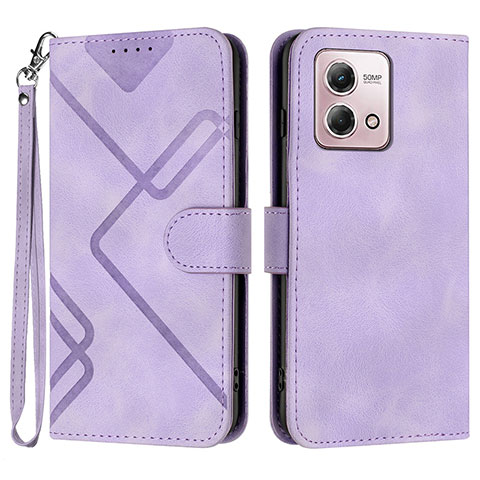 Custodia Portafoglio In Pelle Cover con Supporto YX2 per Motorola Moto G Stylus (2023) 4G Viola