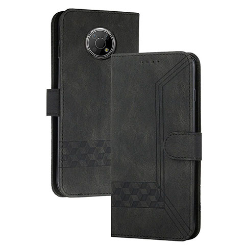 Custodia Portafoglio In Pelle Cover con Supporto YX2 per Nokia G20 Nero