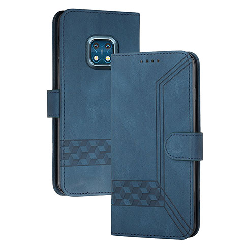 Custodia Portafoglio In Pelle Cover con Supporto YX2 per Nokia XR20 Blu