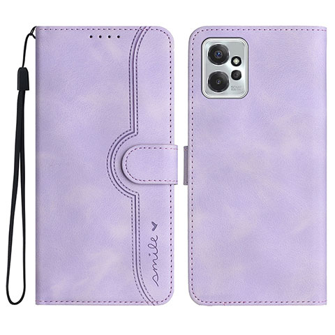 Custodia Portafoglio In Pelle Cover con Supporto YX3 per Motorola Moto G Power 5G (2023) Viola