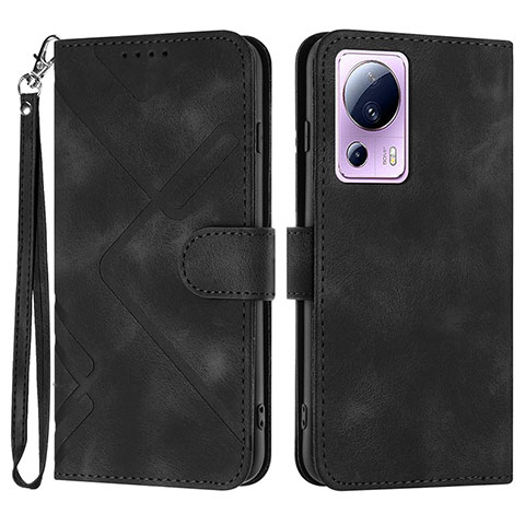 Custodia Portafoglio In Pelle Cover con Supporto YX3 per Xiaomi Mi 13 Lite 5G Nero