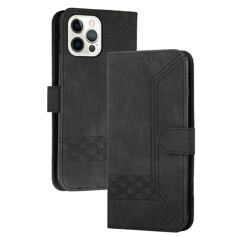 Custodia Portafoglio In Pelle Cover con Supporto YX4 per Apple iPhone 14 Pro Max Nero