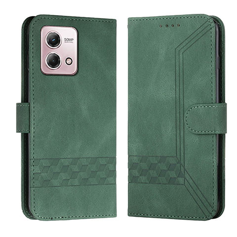 Custodia Portafoglio In Pelle Cover con Supporto YX4 per Motorola Moto G Stylus (2023) 4G Verde