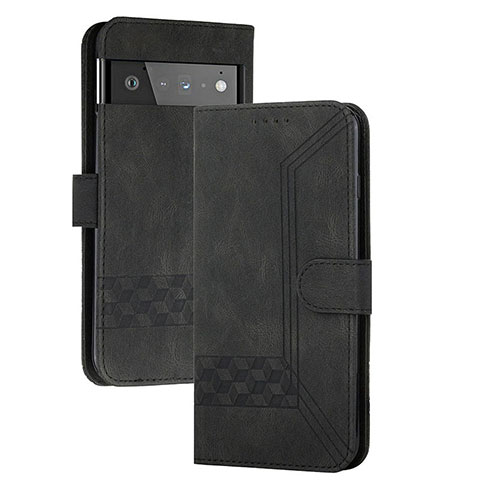 Custodia Portafoglio In Pelle Cover con Supporto YX5 per Google Pixel 6 Pro 5G Nero