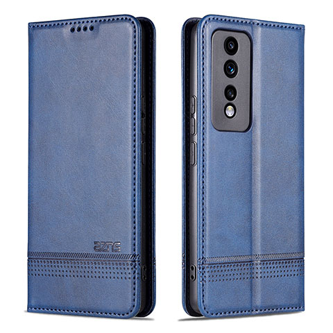 Custodia Portafoglio In Pelle Cover con Supporto YZ1 per Huawei Honor 80 GT 5G Blu