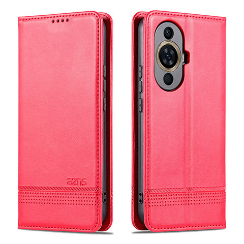 Custodia Portafoglio In Pelle Cover con Supporto YZ1 per Huawei Nova 11 Ultra Rosa Caldo