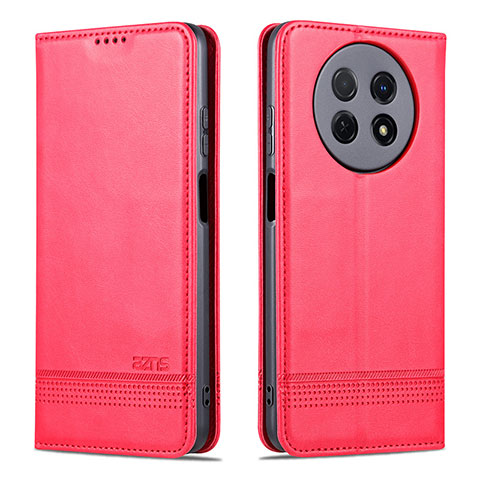 Custodia Portafoglio In Pelle Cover con Supporto YZ1 per Huawei Nova Y91 Rosa Caldo