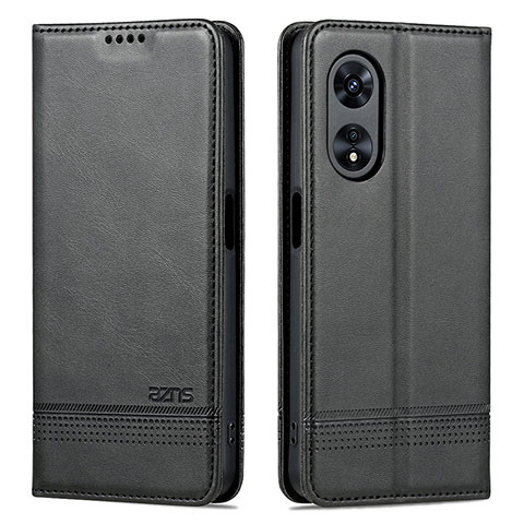 Custodia Portafoglio In Pelle Cover con Supporto YZ1 per Oppo A78 5G Nero