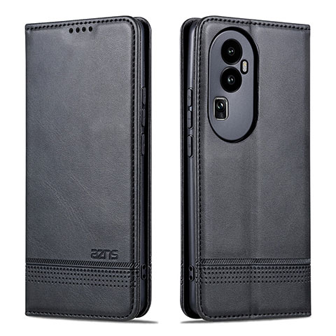 Custodia Portafoglio In Pelle Cover con Supporto YZ1 per Oppo Reno10 Pro+ Plus 5G Nero