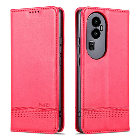 Custodia Portafoglio In Pelle Cover con Supporto YZ1 per Oppo Reno10 Pro+ Plus 5G Rosa Caldo