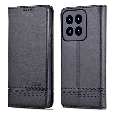 Custodia Portafoglio In Pelle Cover con Supporto YZ1 per Xiaomi Mi 14 Pro 5G Nero