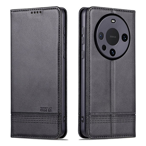 Custodia Portafoglio In Pelle Cover con Supporto YZ2 per Huawei Mate 60 Pro Nero