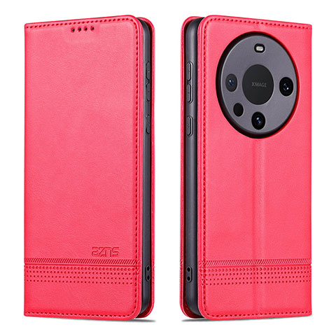 Custodia Portafoglio In Pelle Cover con Supporto YZ2 per Huawei Mate 60 Rosa Caldo