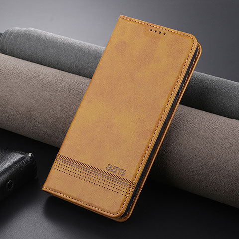 Custodia Portafoglio In Pelle Cover con Supporto YZ2 per Xiaomi Mi 13T 5G Marrone Chiaro