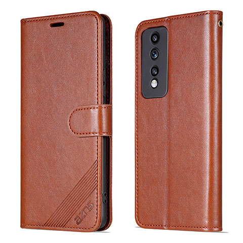 Custodia Portafoglio In Pelle Cover con Supporto YZ3 per Huawei Honor 80 GT 5G Marrone