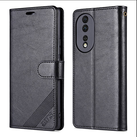 Custodia Portafoglio In Pelle Cover con Supporto YZ3 per Huawei Honor 90 5G Nero