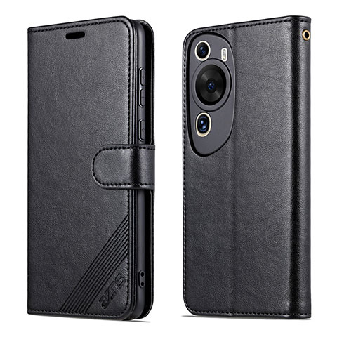 Custodia Portafoglio In Pelle Cover con Supporto YZ3 per Huawei P60 Art Nero