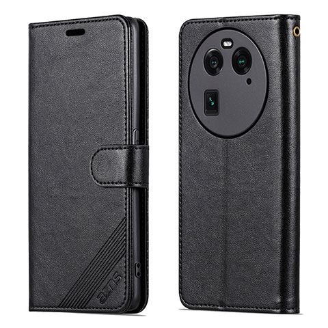 Custodia Portafoglio In Pelle Cover con Supporto YZ3 per Oppo Find X6 5G Nero