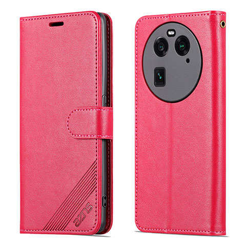 Custodia Portafoglio In Pelle Cover con Supporto YZ3 per Oppo Find X6 5G Rosa Caldo