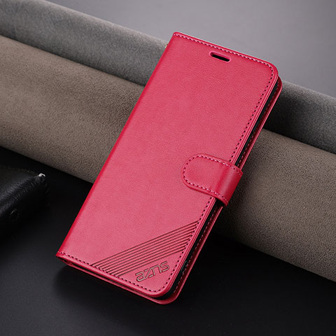 Custodia Portafoglio In Pelle Cover con Supporto YZ4 per OnePlus Nord CE 3 5G Rosa Caldo